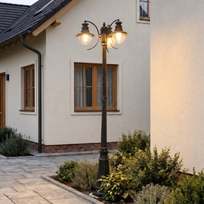 LINDBY  Cand&eacute;labre Eddie &agrave; trois lampes IP44