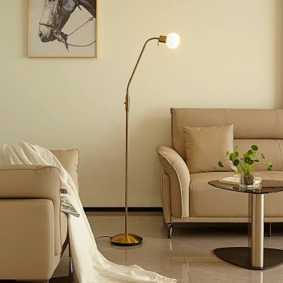 LINDBY  lampadaire Elaina, laiton, 162cm, flexible, E14