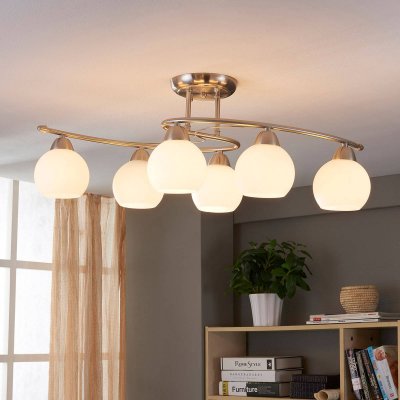 LINDBY  Plafonnier de salle &agrave; manger Svean &agrave; 6 lampes