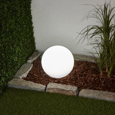 LINDBY  Sph&egrave;re solaire Lago &agrave; LED avec piquet