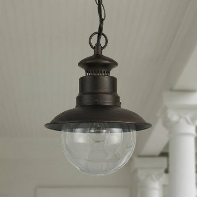 LINDBY  suspension d'ext&eacute;rieur Eddie, rouille, m&eacute;tal, IP44, E27