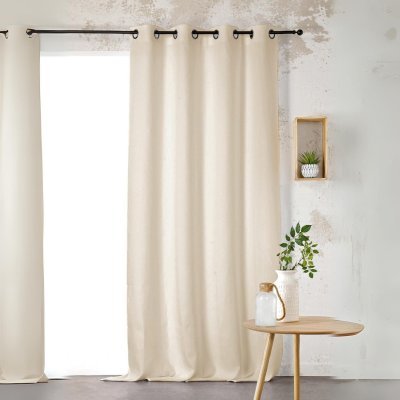 Linder 0170 /15/375FR Voile de Lin Sable Oeillets 145 x 260 cm