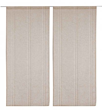 Linder 0189 /29/415/38X90 Vitrage Jour Lin Beige Passe Tringle