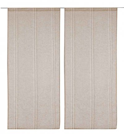 Linder 0189 /29/415/60X160 Vitrage Jour Lin Beige Passe Tringle