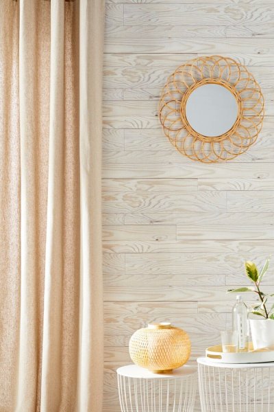 Linder 0511/29/375FR Rideau Naturel M&eacute;tis Beige Oeillets 135 x 260 cm