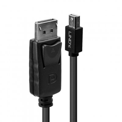 LINDY  3 M Displayport To Mini Displayport 1.4 Cable Argent&eacute;
