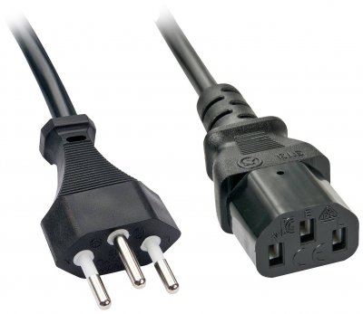 LINDY  30417 c&acirc;ble &eacute;lectrique Noir 2 m Coupleur C13