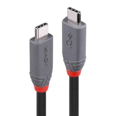 LINDY  36947 c&acirc;ble USB 0,8 m USB4 Gen 3x2 USB C Noir, C&acirc;ble coaxial