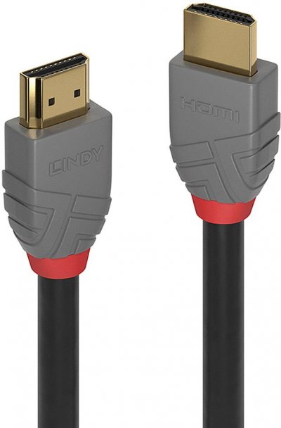 LINDY  36961 c&acirc;ble HDMI 0,5 m HDMI Type A (Standard) Noir, Gris