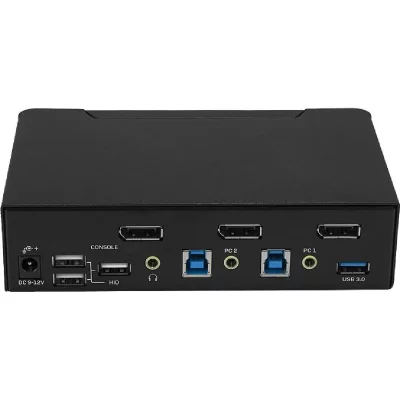 LINDY  39312 Switch KVM DisplayPort 1.4, USB 3.0 & Audio, 2 Ports