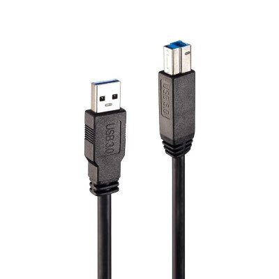 LINDY  43098 c&acirc;ble USB 10 m USB 3.2 Gen 1 (3.1 Gen 1) USB A USB B Noir