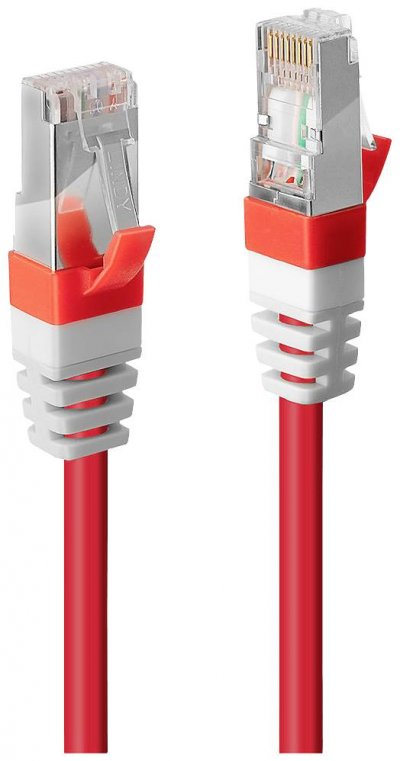 LINDY  45389 C&acirc;ble patch cat.6 (A) S/FTP PIMF Premium sans Halog&egrave;ne Rouge 7,5 m