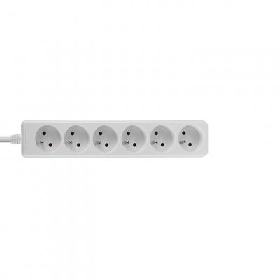 LINDY  73125 Multiprise 6 Prises fran&ccedil;aises, Blanc