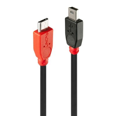 LINDY  903119058 50 Cm Usb-a To Micro Usb-b Cable Rouge,Noir
