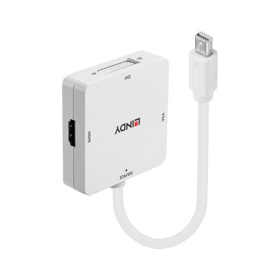 LINDY  Adaptateur Mini-DP 1.2 vers HDMI 4K30/DVI/VGA