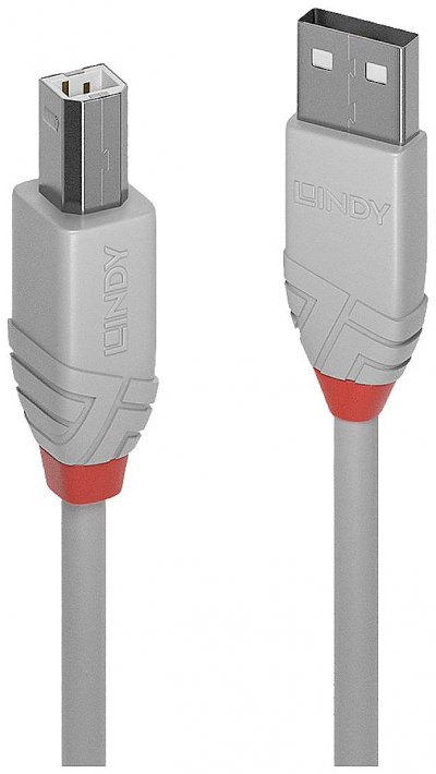 LINDY  Anthra Line - cable USB - USB pour USB type B - 2 m