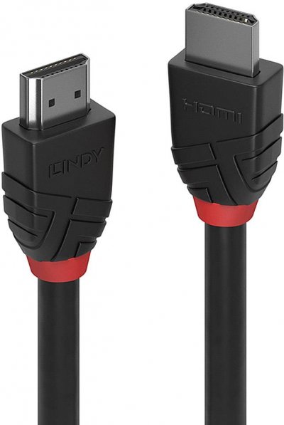 LINDY  Black Line c&acirc;ble HDMI avec Ethernet - 50 cm