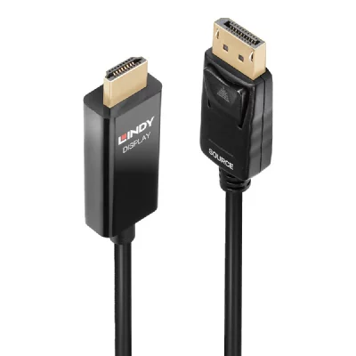LINDY  C&acirc;ble Actif DisplayPort vers HDMI avec HDR, 1m 40925