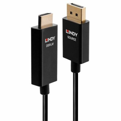 LINDY  C&acirc;ble actif DisplayPort vers HDMI avec HDR, 2m
