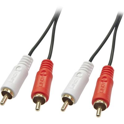 LINDY  C&acirc;ble Audio Premium 2X RCA m&acirc;le vers 2X RCA m&acirc;le, 1m