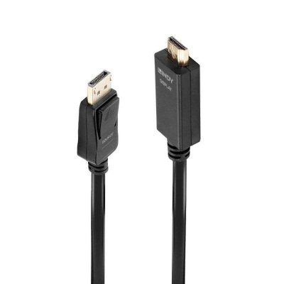 LINDY  C&acirc;ble DisplayPort vers HDMI 4K30 (DP:passif) - 3m
