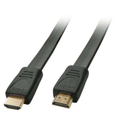 LINDY  - C&acirc;ble HDMI - HDMI m&acirc;le pour HDMI m&acirc;le - 2 m - blind&eacute; - noir - moul&eacute;, plat, support 4K