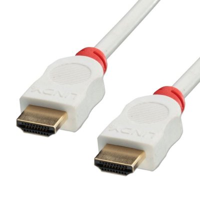 LINDY  C&acirc;ble HDMI High Speed, Blanc, 1m