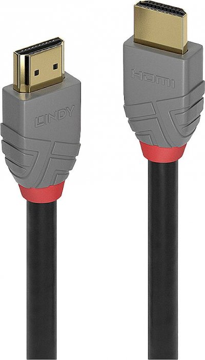 LINDY  C&acirc;ble HDMI Ultra High Speed Anthra Line 0.5m