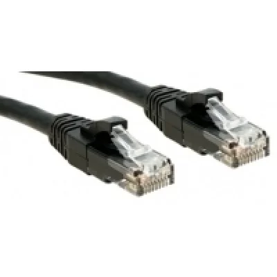 LINDY  C&acirc;ble r&eacute;seau Cat.6 U/UTP Patch Premium, LSOH, cuivre, 250MHz, Noir, 5m