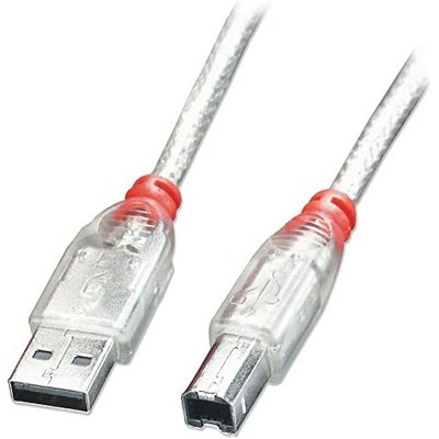 LINDY  C&acirc;ble USB 2.0 de type A/B - Transparent - 5m