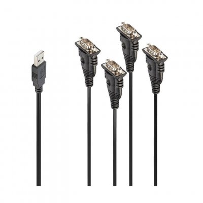 LINDY  C&acirc;ble USB USB-A m&acirc;le, Fiche m&acirc;le VGA 9 p&ocirc;les 0.94 m noir 42675
