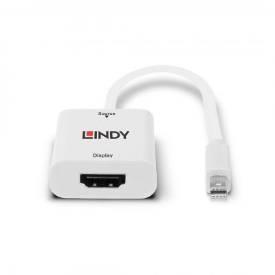 LINDY  Convertisseur Actif Mini DisplayPort 1.2 vers HDMI 18G Blanc