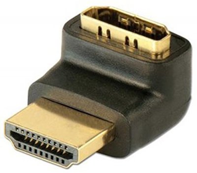 LINDY  Coude HDMI Premium, 90&deg; ""Haut