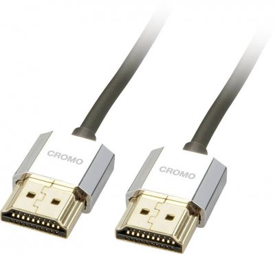 LINDY  Cromo Slim 0.5 M Hdmi 2.0 Cable Noir