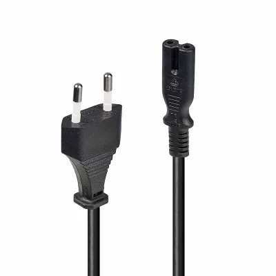 LINDY  Euro Iec 7c Mains Power Cord Argent&eacute;