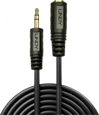LINDY  Extension Jack Male To Jack Male Connection 2 M Argent&eacute;