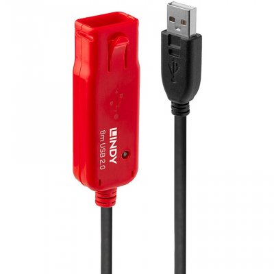 LINDY  Kit de d&eacute;part: rallonge Active USB 2.0 Pro, 8 m&egrave;tres