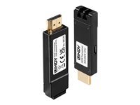 LINDY  Kit Extender HDMI 4K sur Fibre Optique jusqu'&agrave; 300m 38170 Noir