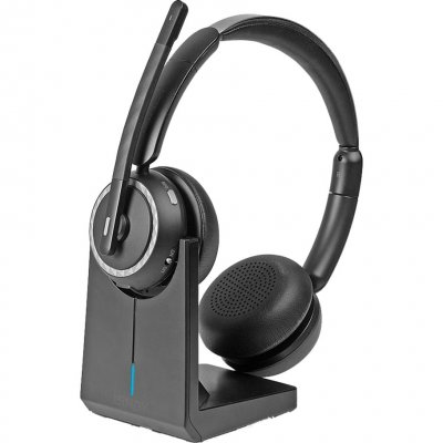 LINDY  L118 Casque de bureau sans fil avec station de charge on-ear