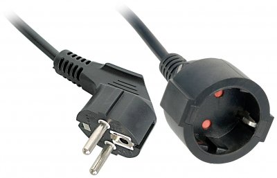 LINDY  - rallonge de cable d'alimentation - CEE 7/7 pour CEE 7/7 - 3 m