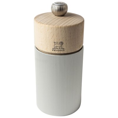 PEUGEOT Line Moulin &Agrave; Sel Manuel En Bois Et Aluminium, Alu, 12 Cm - 4,75