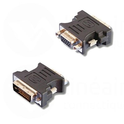 LINEAIRE  AD270 Adaptateur DVI-I Dual Link m&acirc;le / HD15 Femelle