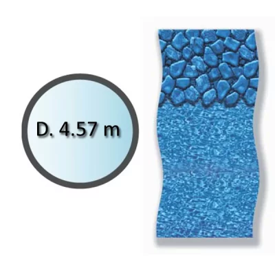 SWIMLINE Liner boulder forme ronde d.4.57m pour piscine hors sol li1548sbo