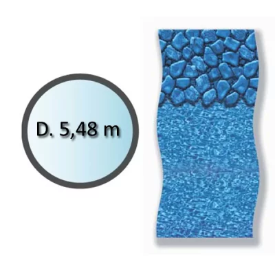 SWIMLINE Liner boulder forme ronde d.5.48m pour piscine hors sol -  - li1848sbo