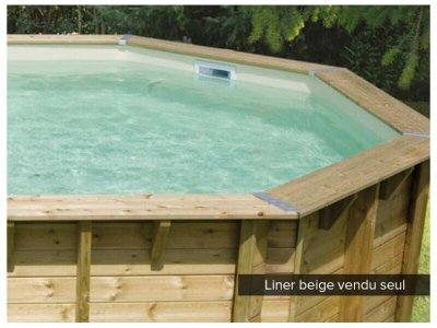 UBBINK Liner piscine  Azura 400 x 610 cm x H.120 cm - Beige - Beige