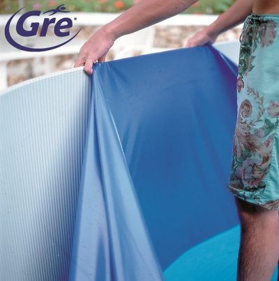 GRE Liner uni pour piscine &oslash; 4.50 x 0.90 m - 20/100&egrave;me FSP450