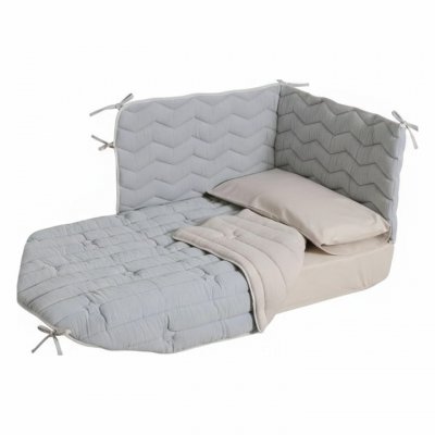 MICUNA Linge B&eacute;b&eacute;  Nordique 120x60 Cm Bleu 100% Coton