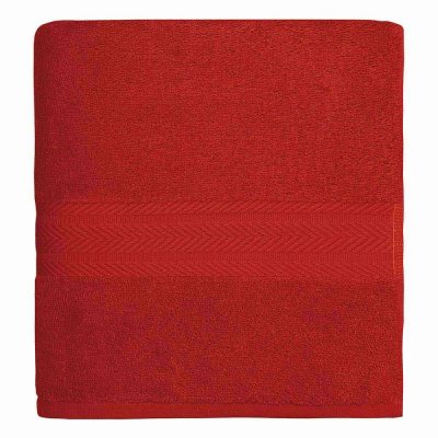 SENSEI MAISON Linge de bain en coton moelleux 550gr/m&sup2; - Rubis - 100 x 150 cm