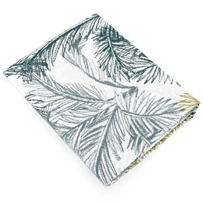 LINNEA  Drap plat 180x290 cm percale 100% coton TRINIDAD mousson