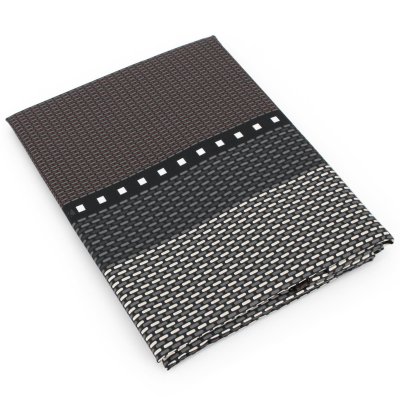 LINNEA  Drap plat 180x290 cm satin de coton ENZO noir
